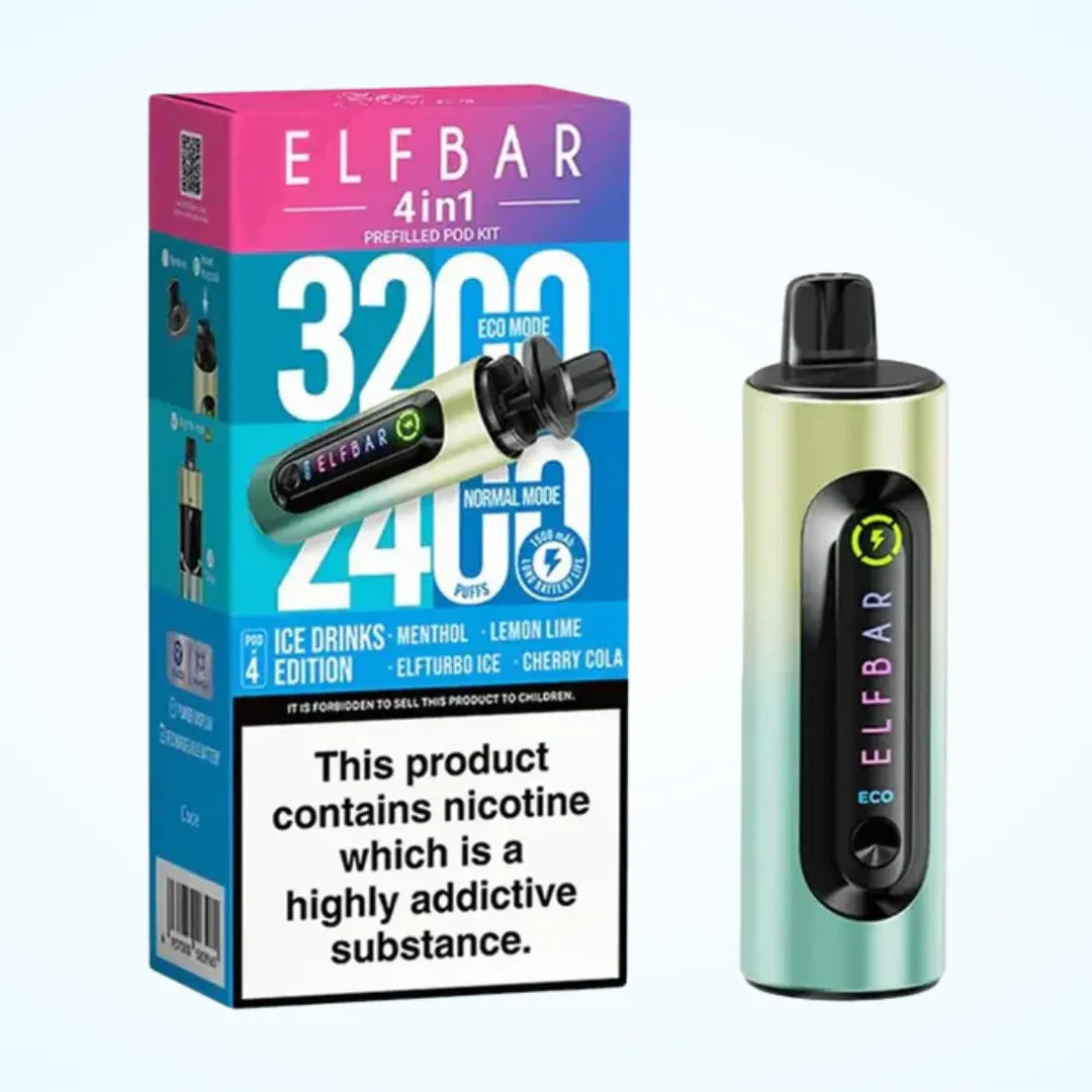 Elf Bar 4-in-1 3200 Puffs Prefilled Pod Kit