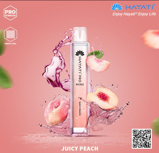 Juicy Peach Hayati Pro Mini Disposable Vape