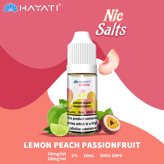 Lemon Peach Passionfruit Hayati Pro Max Nic Salt