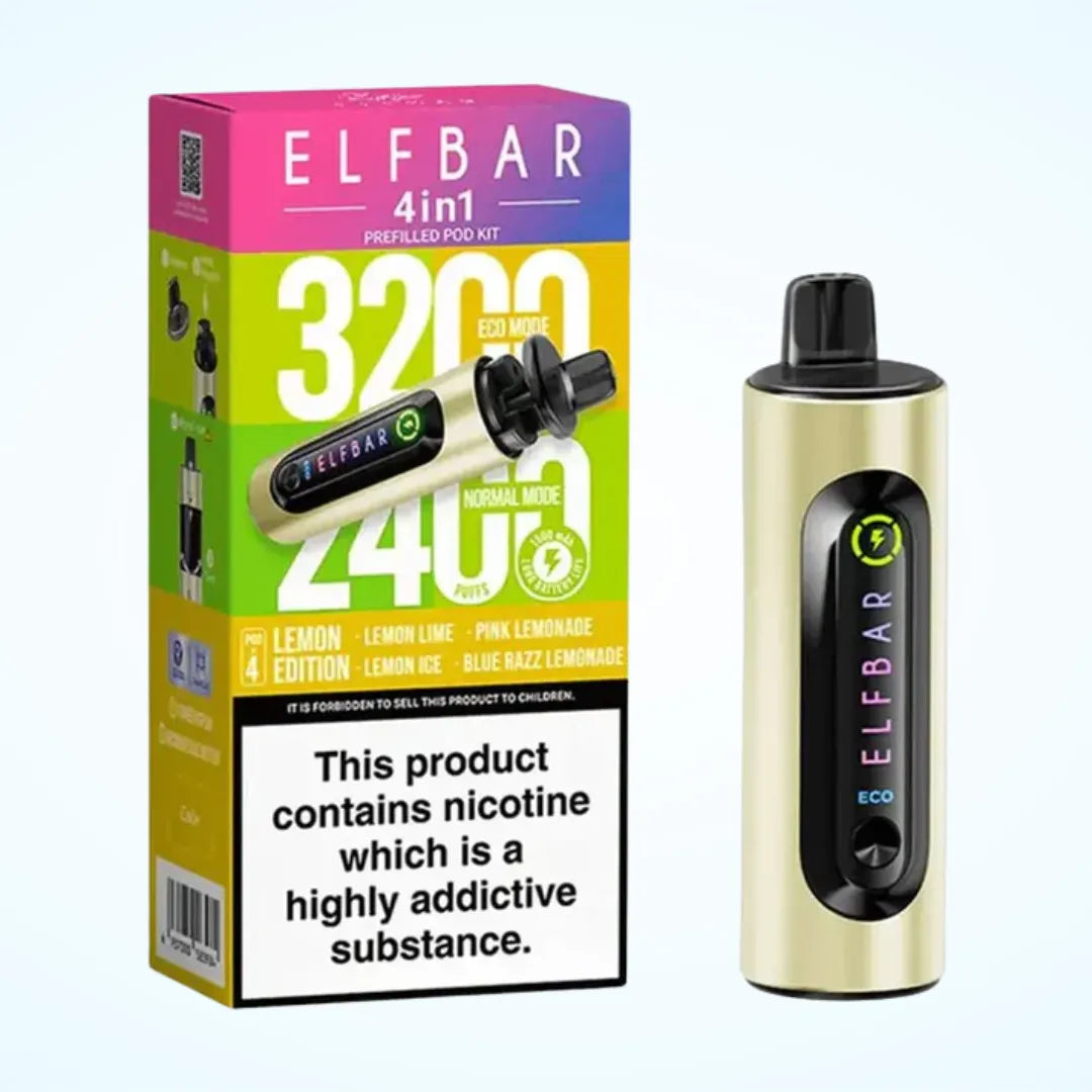 Elf Bar 4-in-1 3200 Puffs Prefilled Pod Kit