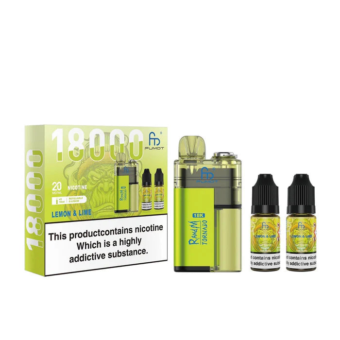 Fumot RandM Tornado 18K Prefilled Kit