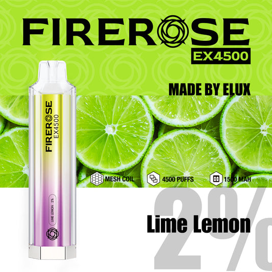 Lime Lemon Elux FireRose EX4500 Disposable Vape