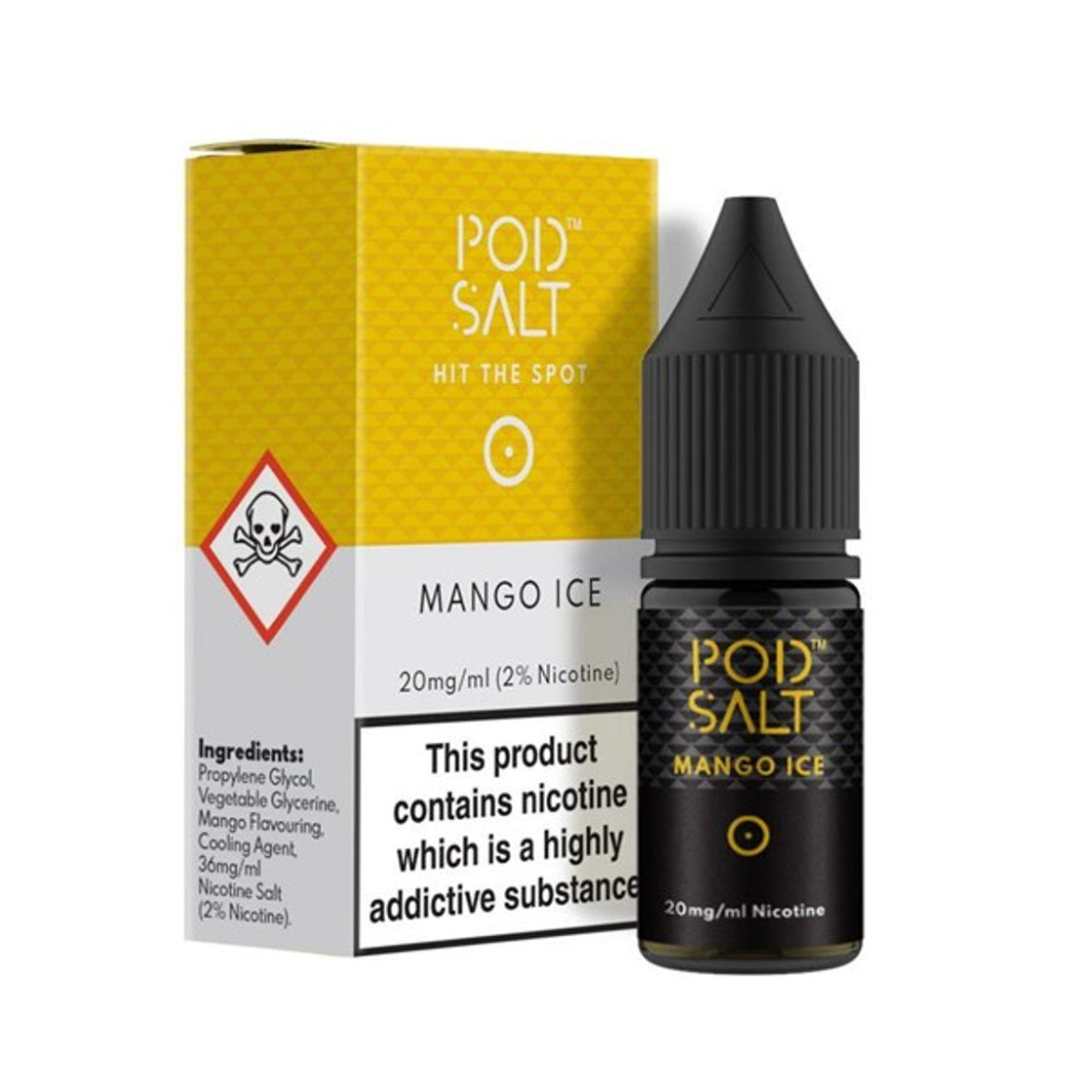 Mango Ice Nic Salt E-Liquid By Pod Salt