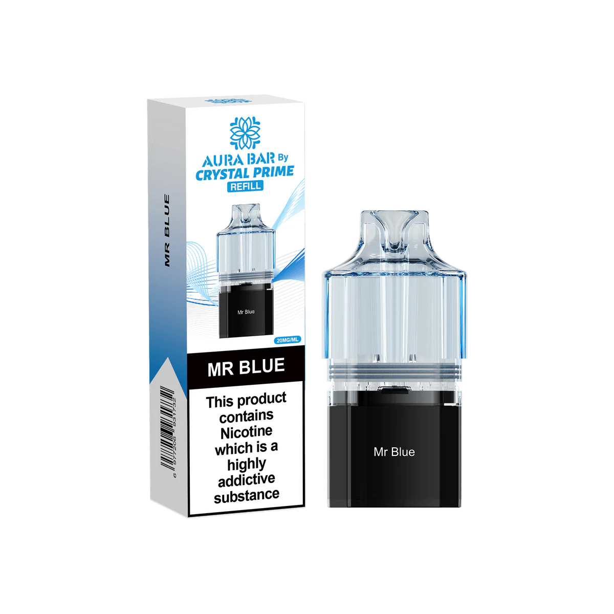 Crystal Prime Aura Bar 10k Replacement Pods