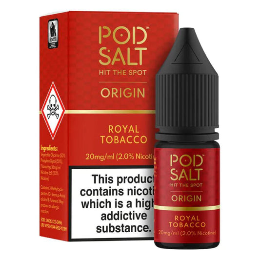 Royal Tobacco Origin Nic Salt E-Liquid By Pod Salt