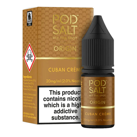 Cuban Creme Nic Salt E-Liquid By Pod Salt