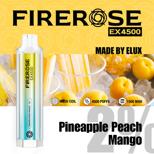 Pineapple Peach Mango Elux FireRose EX4500 Disposable Vape