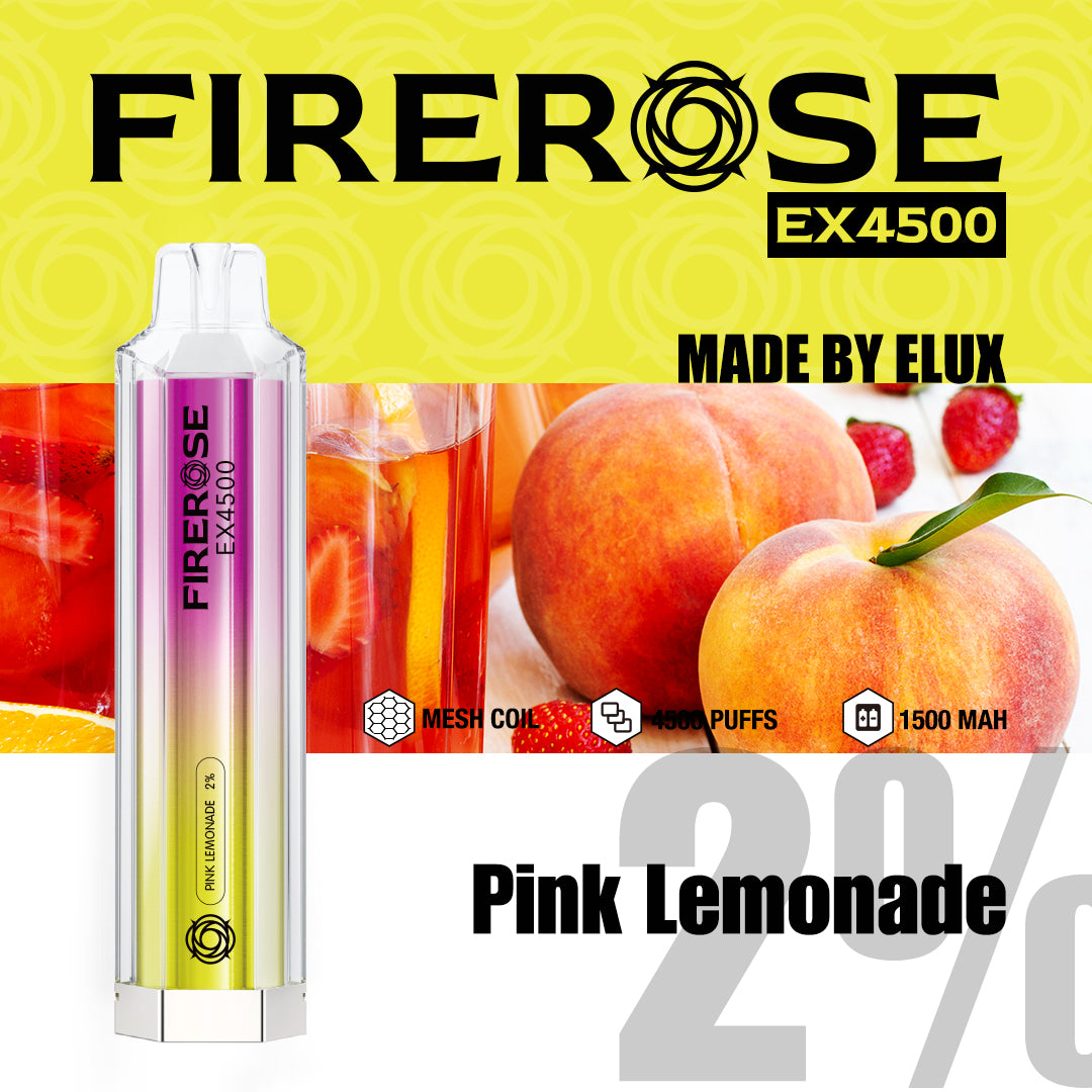Pink Lemonade Elux FireRose EX4500 Disposable Vape