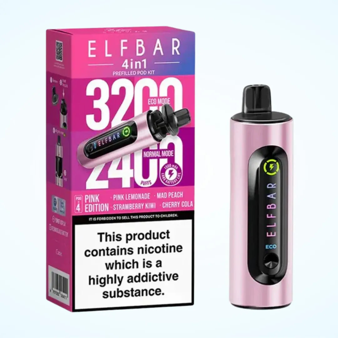 Elf Bar 4-in-1 3200 Puffs Prefilled Pod Kit