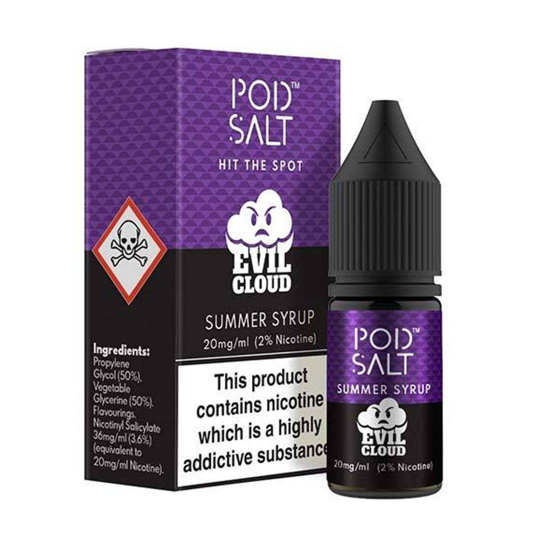 Summer Syrup 20mg Nic Salt E-Liquid By Pod Salt