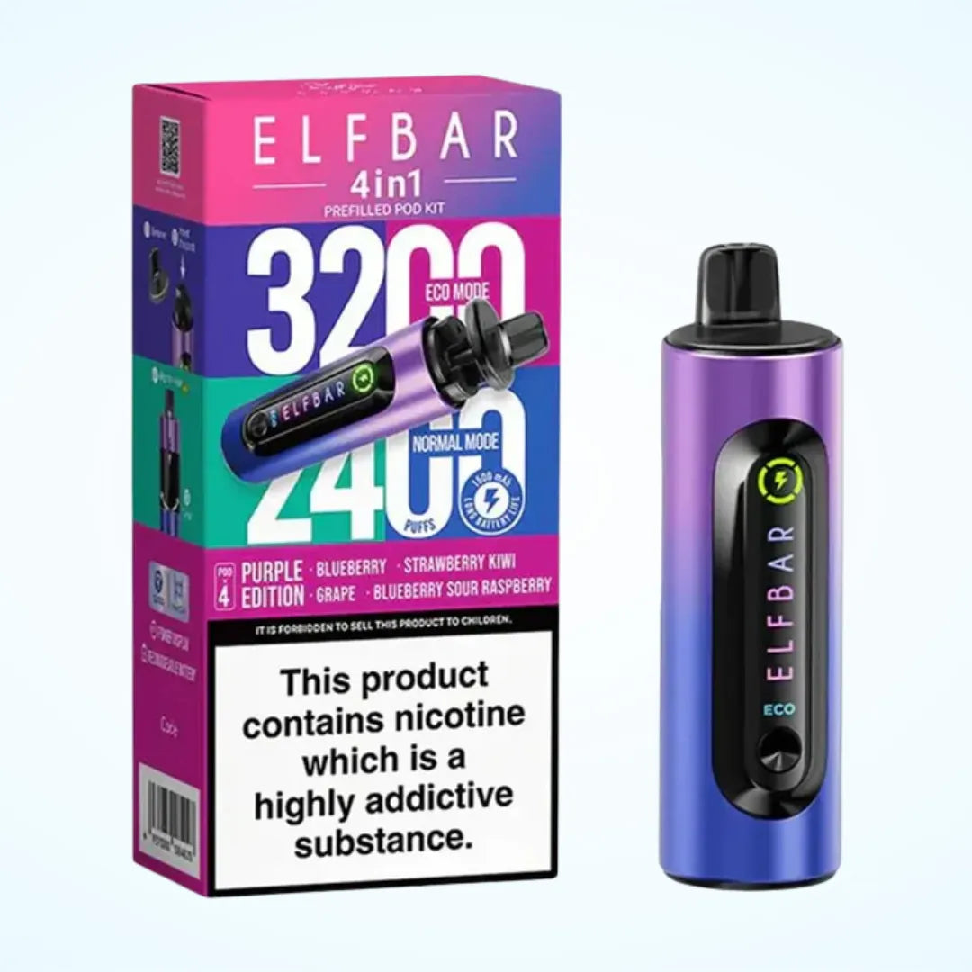 Elf Bar 4-in-1 3200 Puffs Prefilled Pod Kit