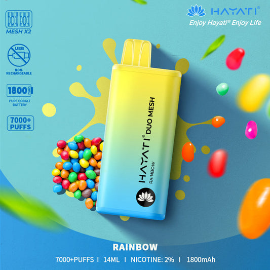 Rainbow Hayati Duo Mesh 7000 Disposable Vape