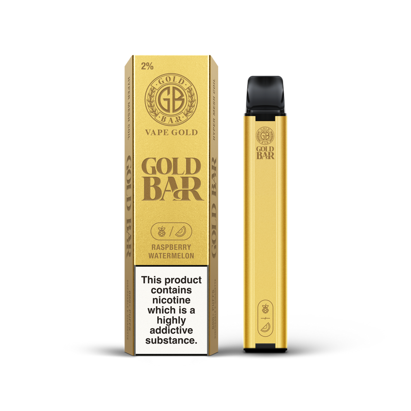 Gold Bar 600 Puffs Disposable Vape Box Of 10 At £38