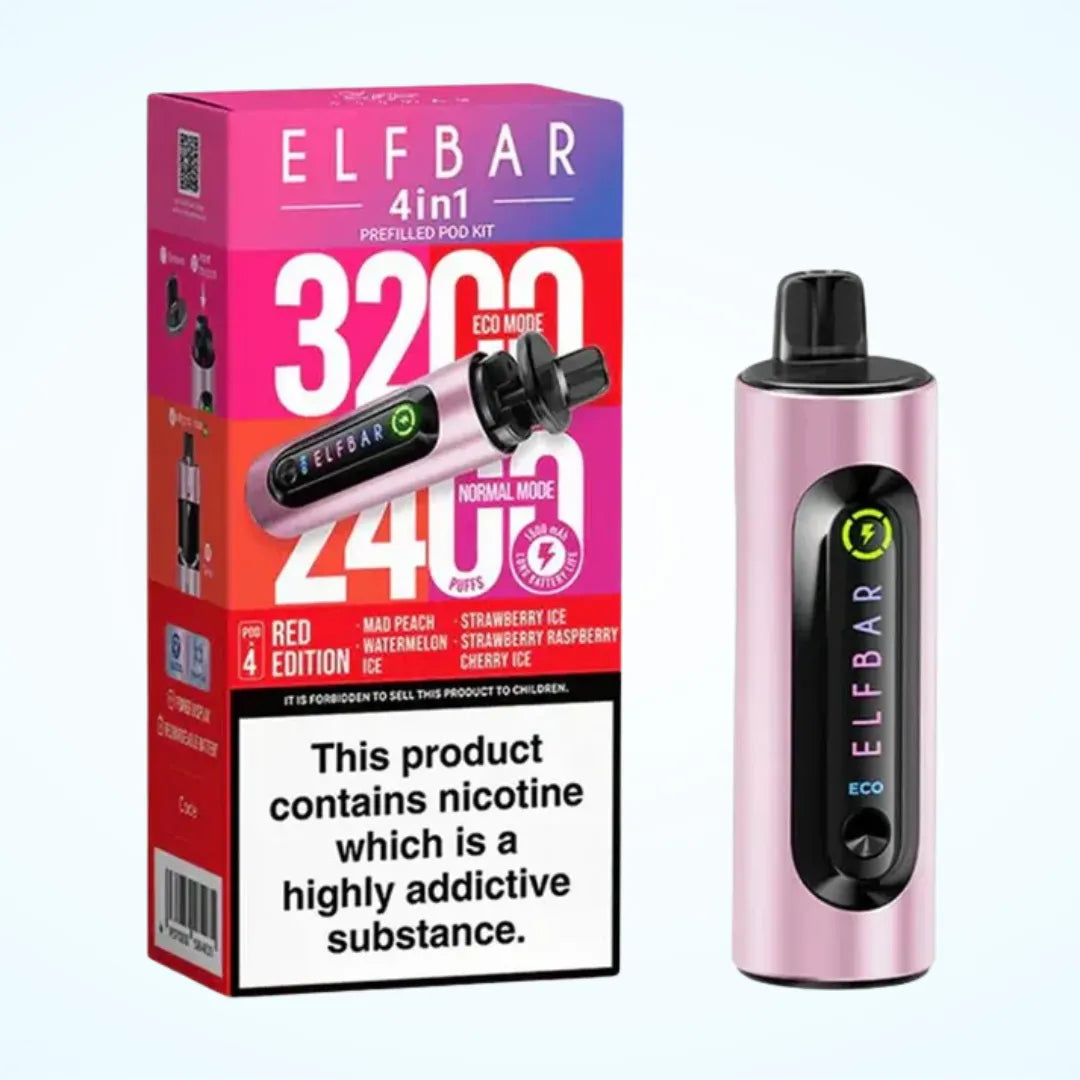 Elf Bar 4-in-1 3200 Puffs Prefilled Pod Kit