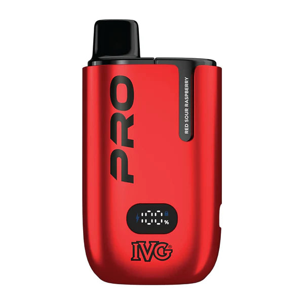 IVG Pro 12 Prefilled Pod Vape Kit – Red Sour Raspberry