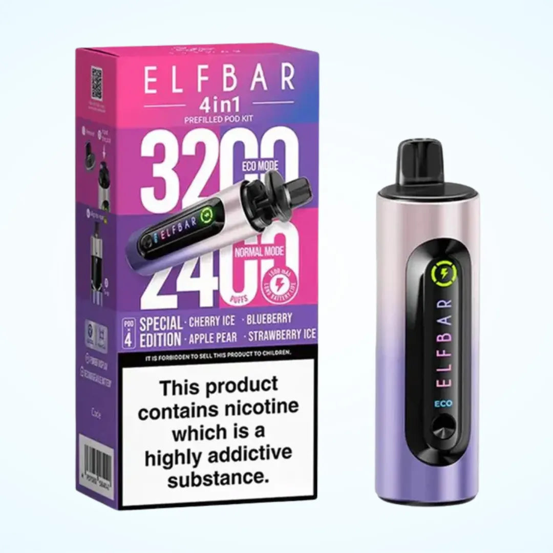 Elf Bar 4-in-1 3200 Puffs Prefilled Pod Kit