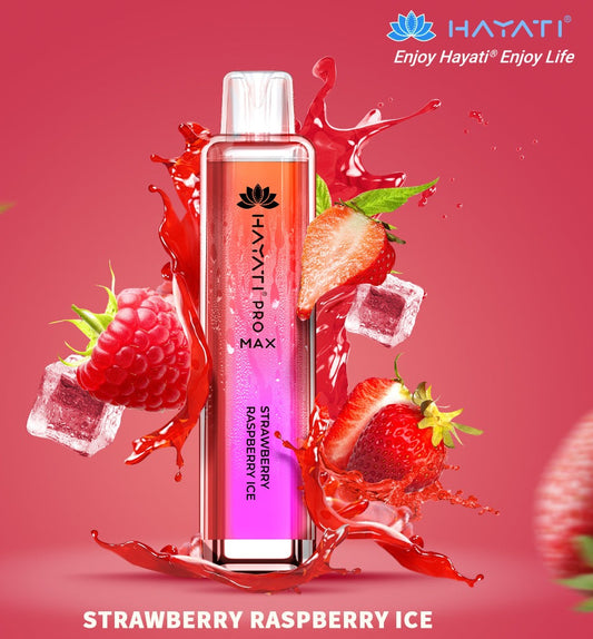 Strawberry Raspberry Ice Hayati Pro Max Disposable Vape