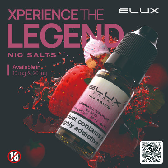 Strawberry Ice Cream Nic Salt E-Liquid By Elux Legend