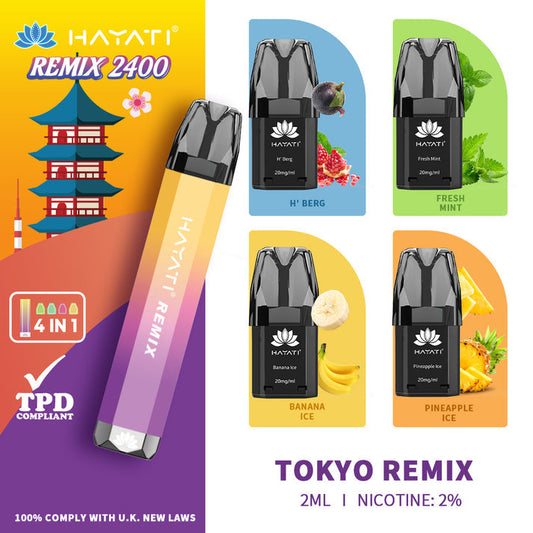 Tokyo Hayati Remix 2400 4in1 Pod Kit