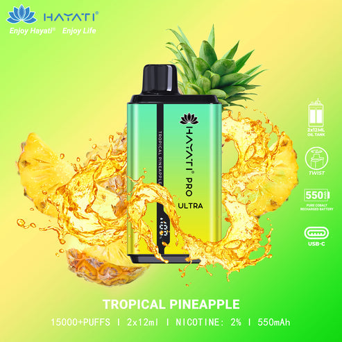 Tropical Pineapple Hayati Pro Ultra 15000 Disposable Vape