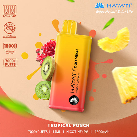Tropical Punch Hayati Duo Mesh 7000 Disposable Vape