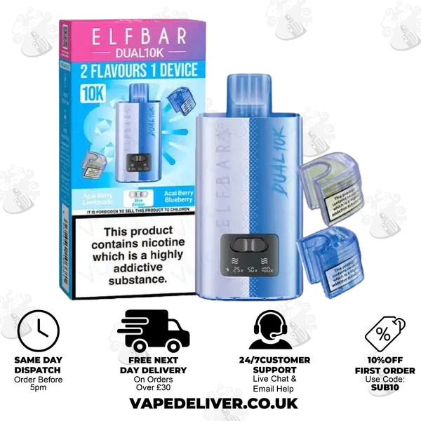 Elf Bar Dual 10K Prefilled Pod Kit
