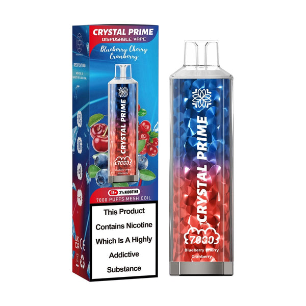 Blueberry Cherry Cranberry 3d Crystal Prime Disposable Vape