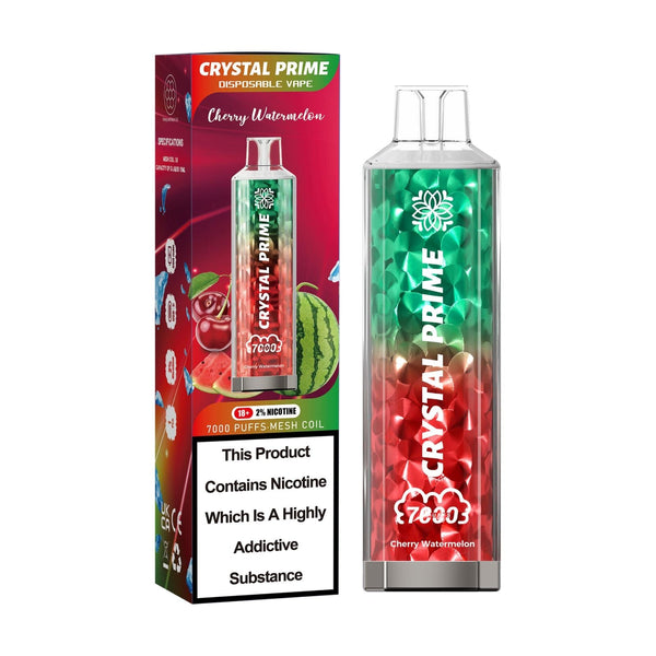 Cherry Watermelon 3d Crystal Prime 7000 Disposable Vape