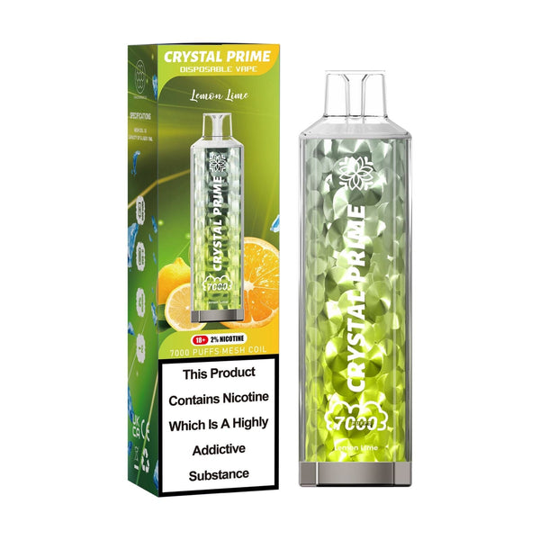 Lemon Lime 3d Crystal Prime 7000 Disposable Vape