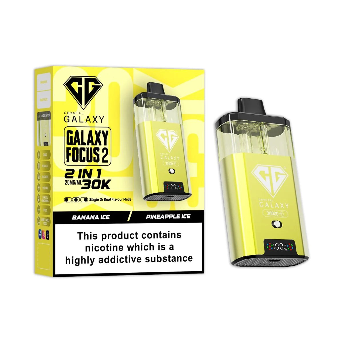 Crystal Galaxy Focus 2 30K Puff Prefilled Vape Kit