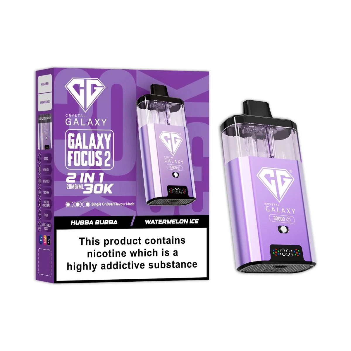 Crystal Galaxy Focus 2 30K Puff Prefilled Vape Kit