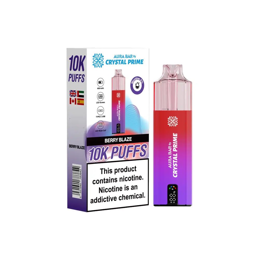 Crystal Prime 10000 Puffs ( AURA BAR )