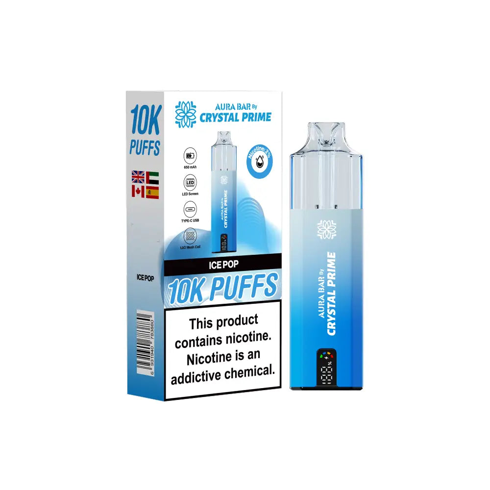 Crystal Prime 10000 Puffs ( AURA BAR )
