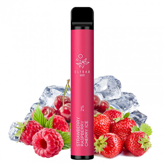 Strawberry Raspberry Cherry Ice Elf Bar Disposable Vape – Vapedeliver