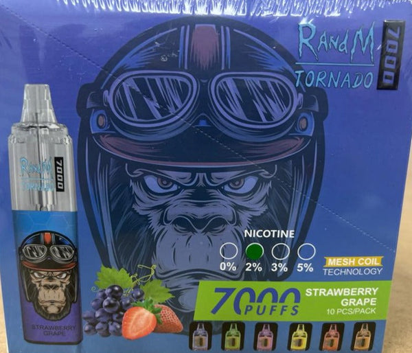 Strawberry Grape RANDM Tornado 7000 Disposable Vape