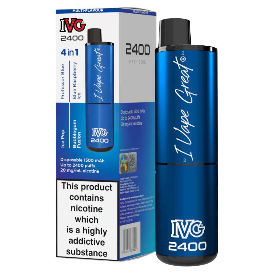 Blue Edition IVG 2400 Disposable Vape