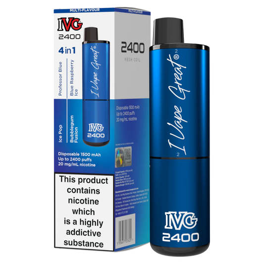Blue Edition IVG 2400 Disposable Vape