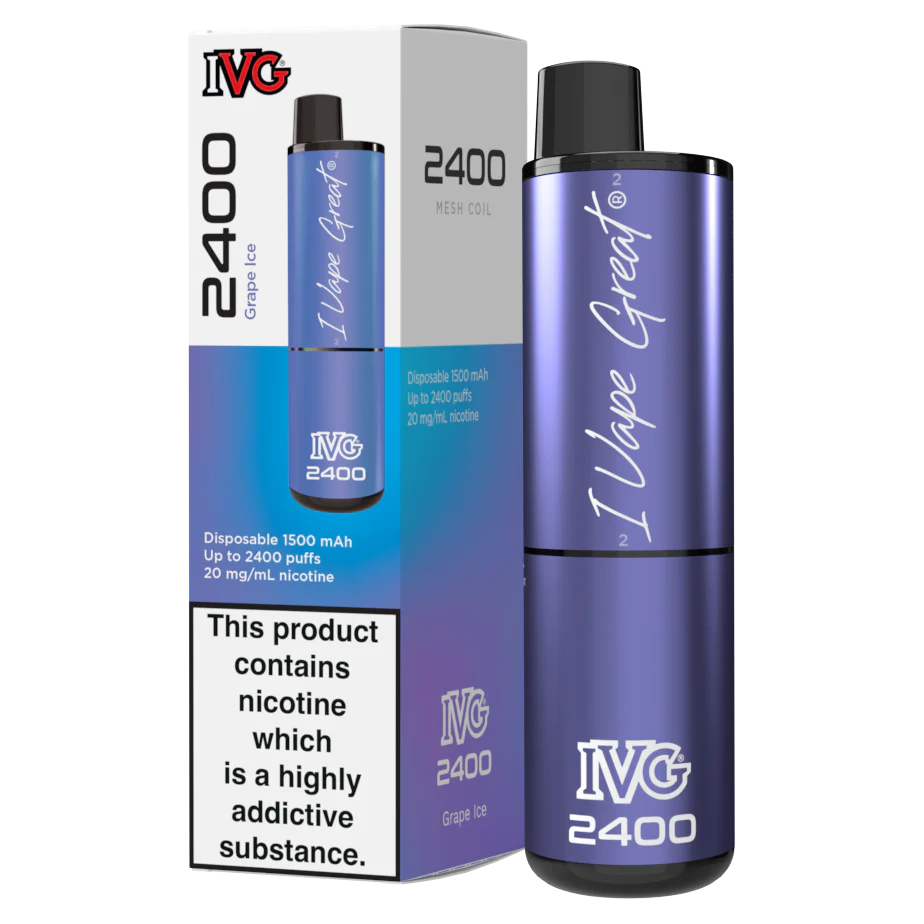 Grape Ice IVG 2400 Disposable Vape