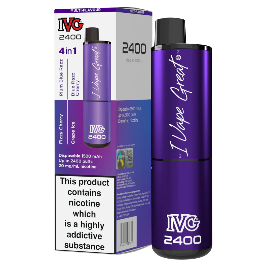 Purple Edition IVG 2400 Disposable Vape