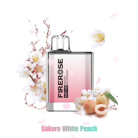 Sakura White Peach Firerose Nova Disposable Vape