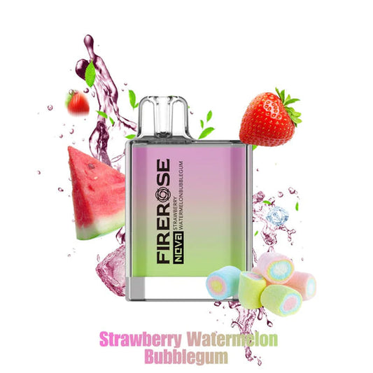 Strawberry Watermelon Bubblegum Firerose Nova Disposable Vape