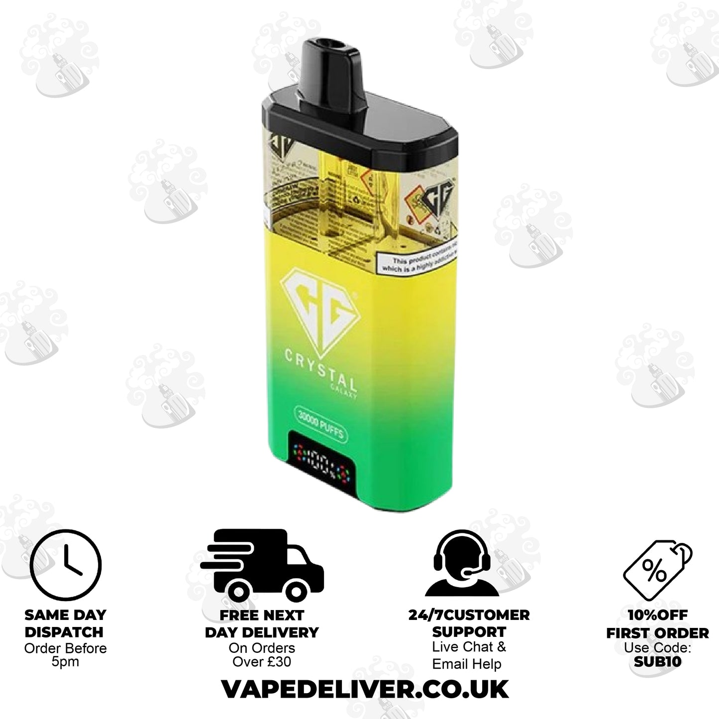 Crystal Galaxy Focus 2 30K Puff Prefilled Vape Kit