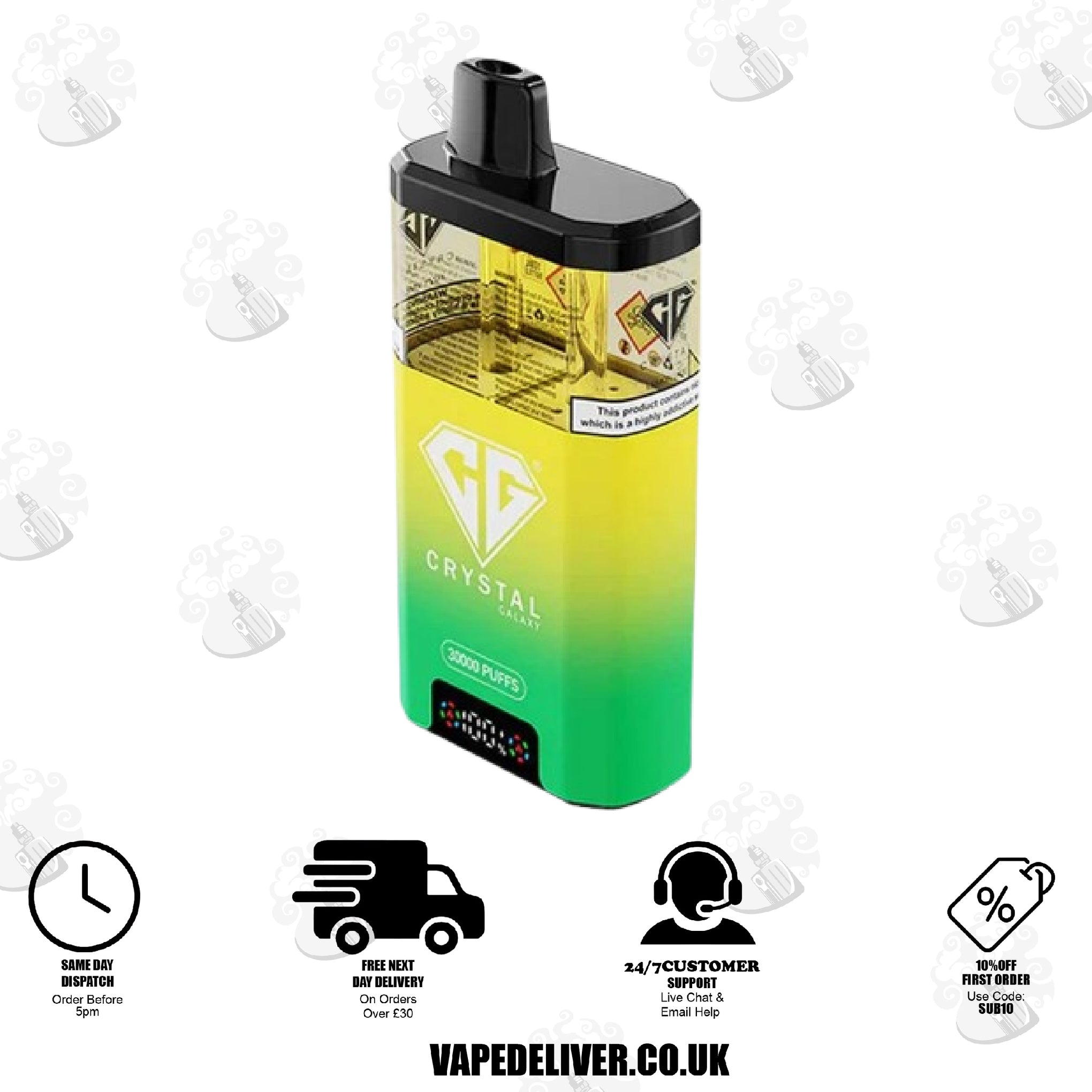 Crystal  Galaxy Focus 2, 30k Puff Prefilled Vape Kit