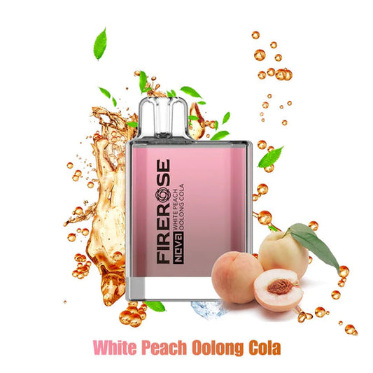 White Peach Oolong Cola Firerose Nova Disposable Vape